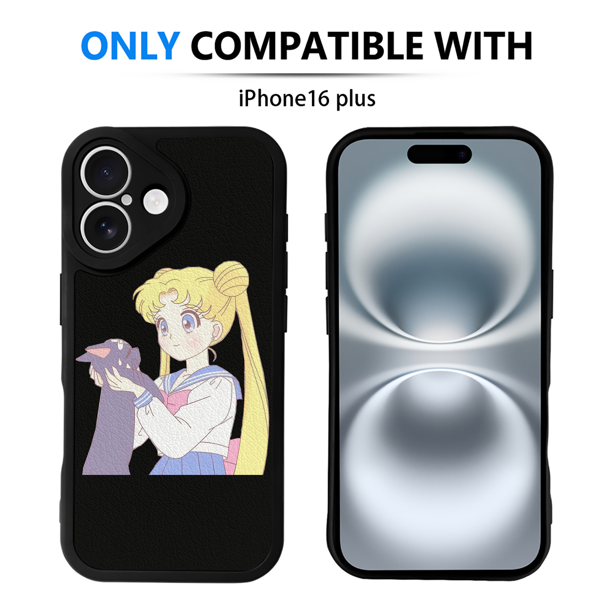 （画像用） 美少女戦士セーラームーン 愛野 美奈子 あいの みなこ Sailor Moon Aino Minako 【iPhone 16シリーズ対応】シリコンスマホケース（レザー調） 材質：シリコン